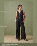 The Noir Gauze Waistcoat
